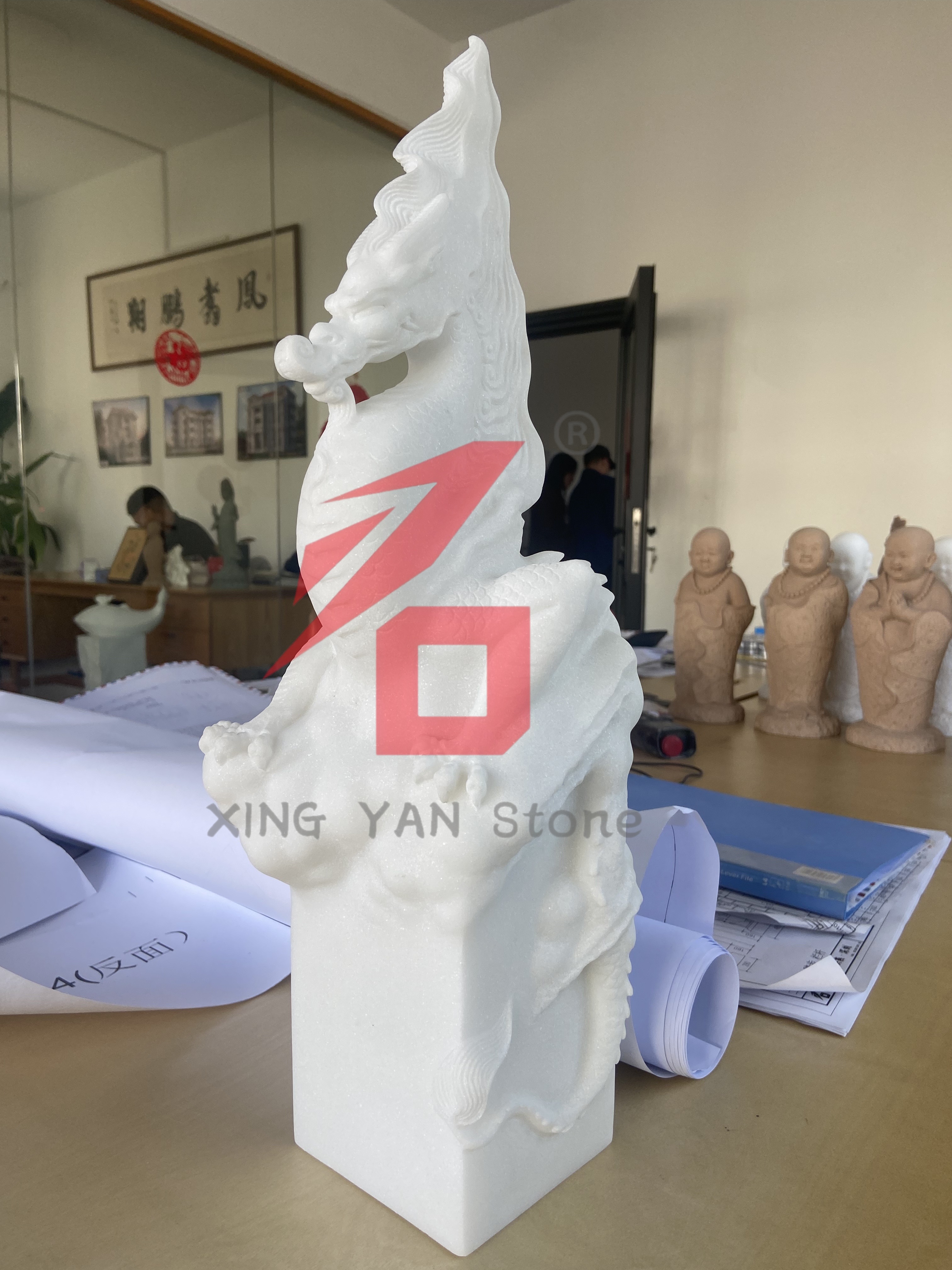 中国風の石彫刻がヨーロッパとアメリカのメモリアル市場で人気を博す